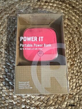 POWER IT Pink Portable Power Bank